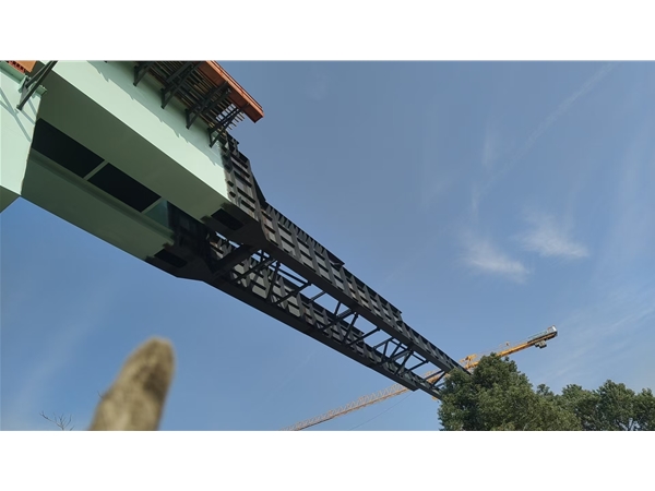 新建合武高鐵湖北段HWZQ-4標工程鋼梁架設、頂推、下落